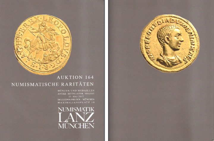 Numismatik Lanz, Auktion 164, Numismatische Rarit�ten, 23 de maio 2017