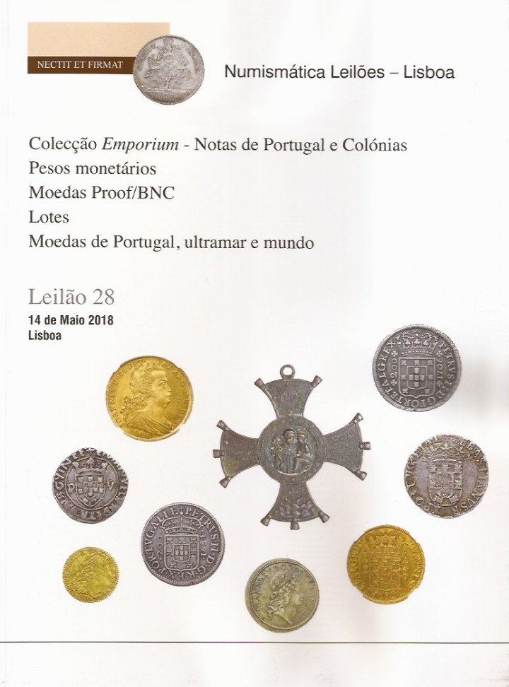 NUMISM�TICA LEIL�ES: 28� leil�o, em 14 de maio de 2018