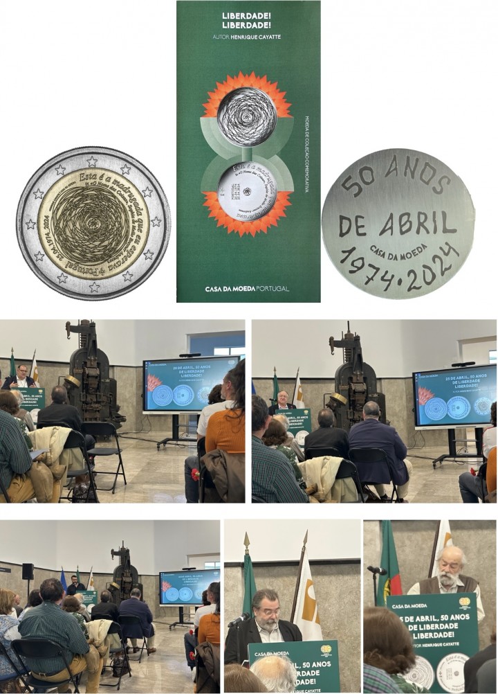 A SPN presente no lan�amento das moedas comemorativas dos 50 ANOS do 25 de Abril