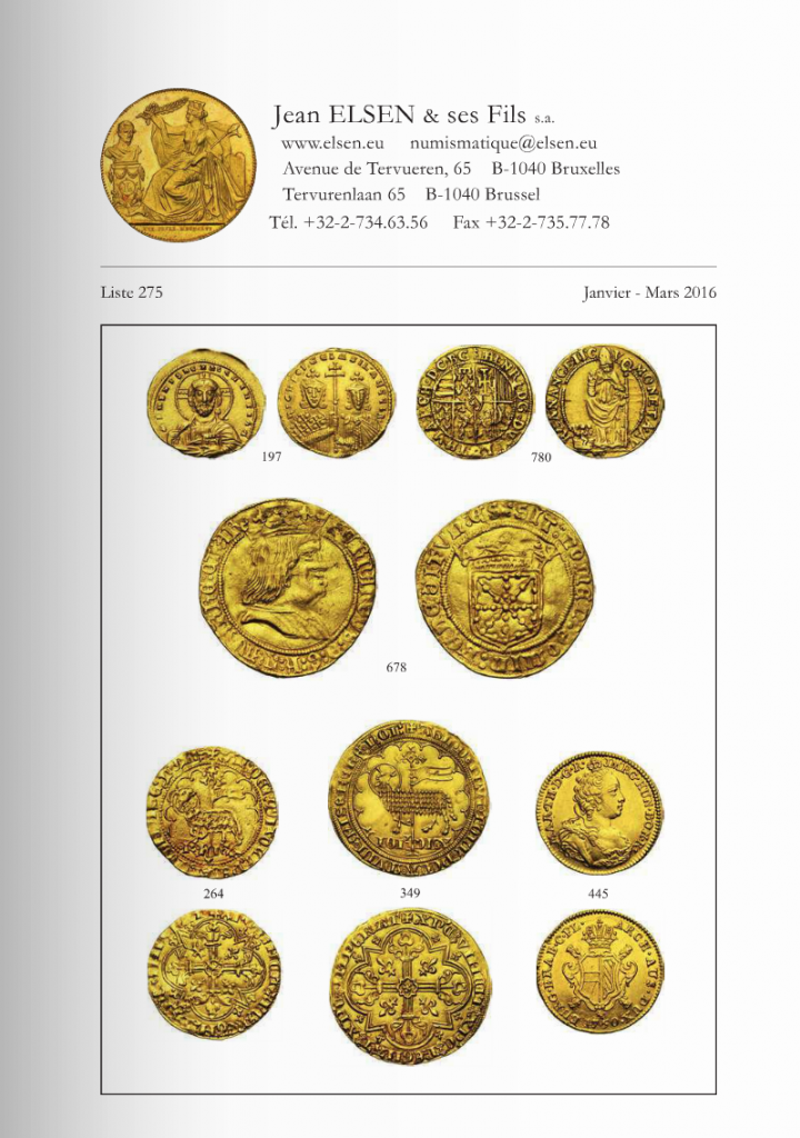 Jean ELSEN & ses Fils S.A., Liste 275, Janvier-Mars 2016